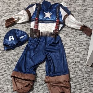 Heroic Blue and Brown Kids Costume